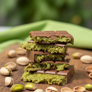 Barra Viral Dubai: Pistacho Real & Knafe Crujiente – Chocolate Leche Premium (245g)