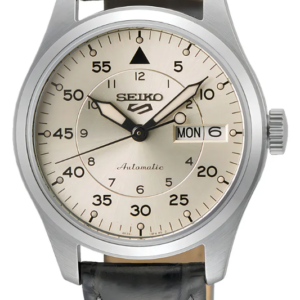 Reloj Seiko 5 Sports SRPJ87 Automatic Beige - Estilo Militar Clásico