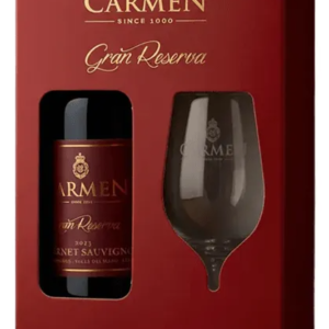 Pack Regalo Vino Carmen Gran Reserva Cabernet Sauvignon + Copa Técnica