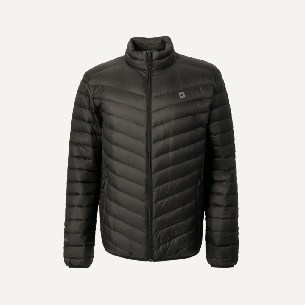 Doite Eboni – parka de pluma hombre, negro