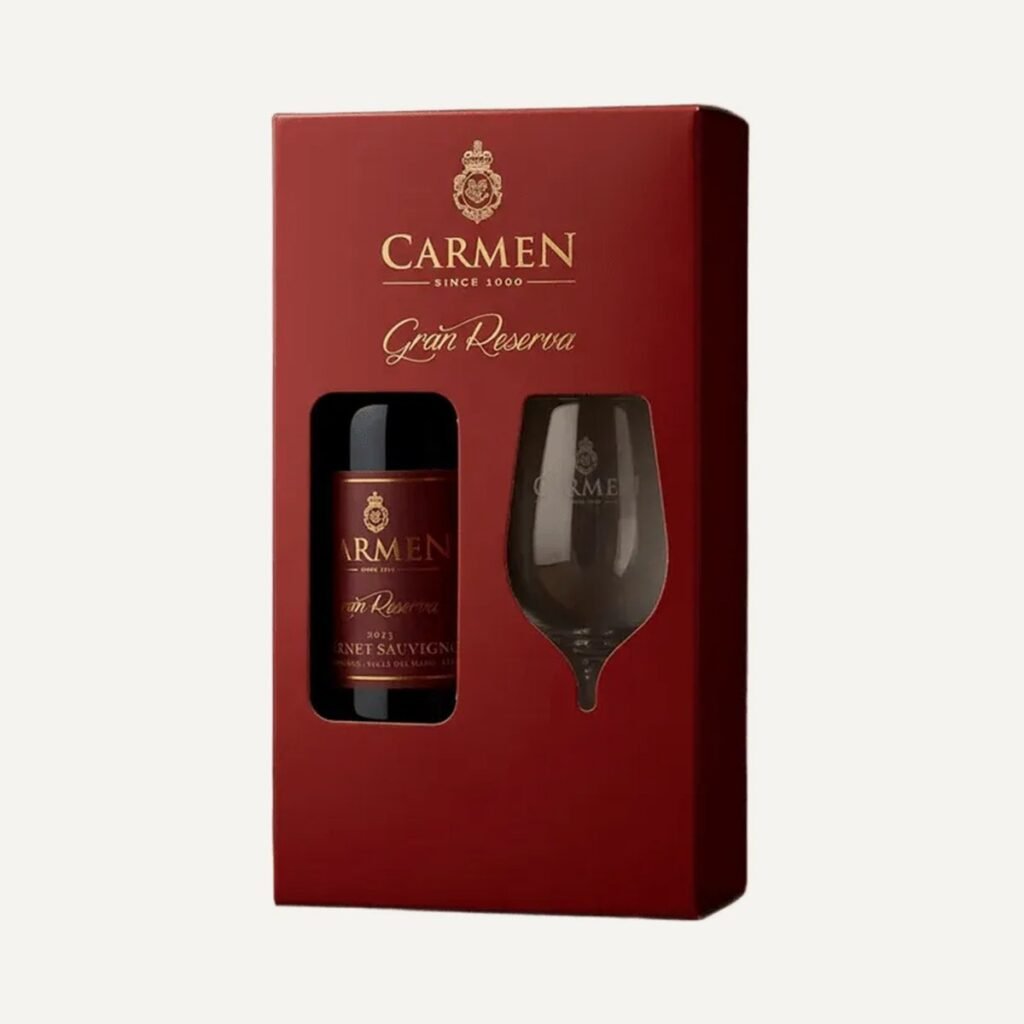 Pack de vino Carmen Gran Reserva Cabernet Sauvignon con copa
