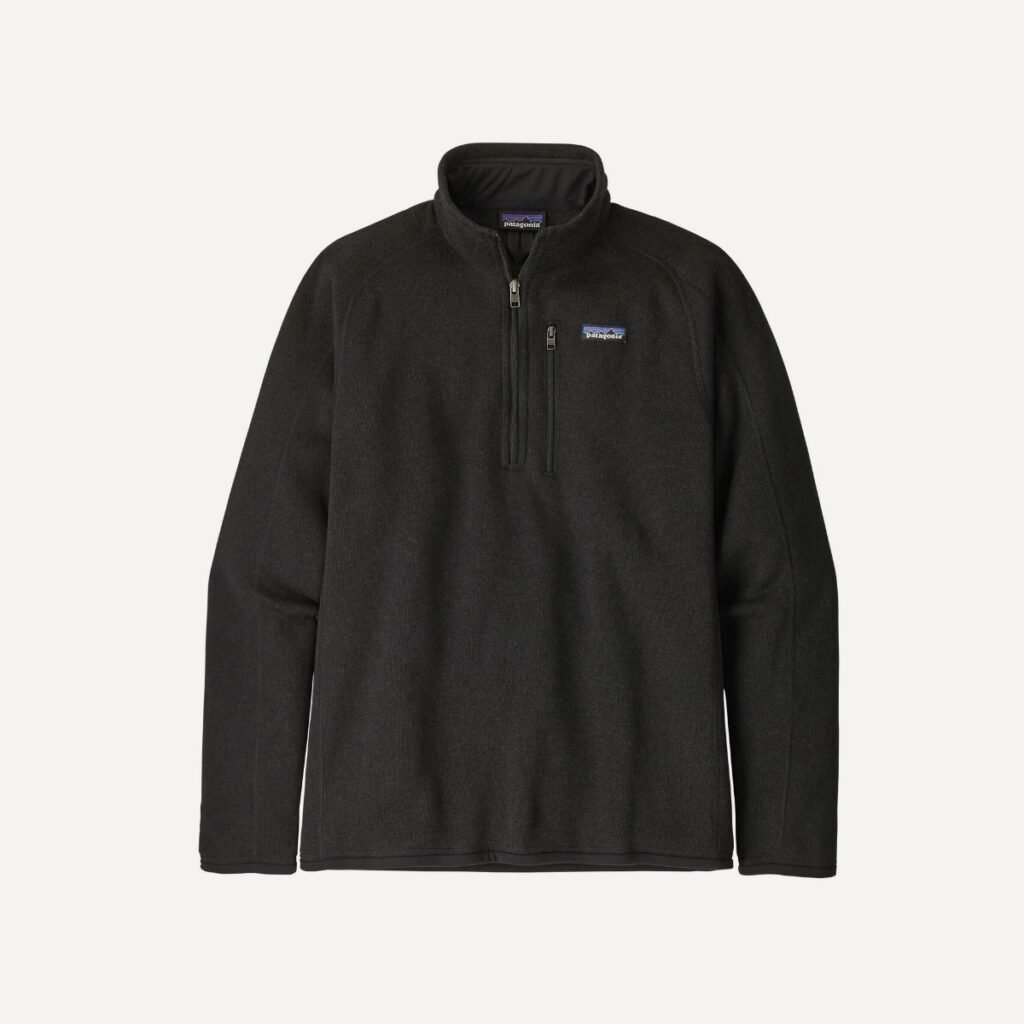 Patagonia Better Sweater 1/4-Zip – polar hombre, negro