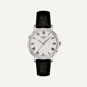 Tissot Everytime 34 mm – reloj mujer, cuero negro